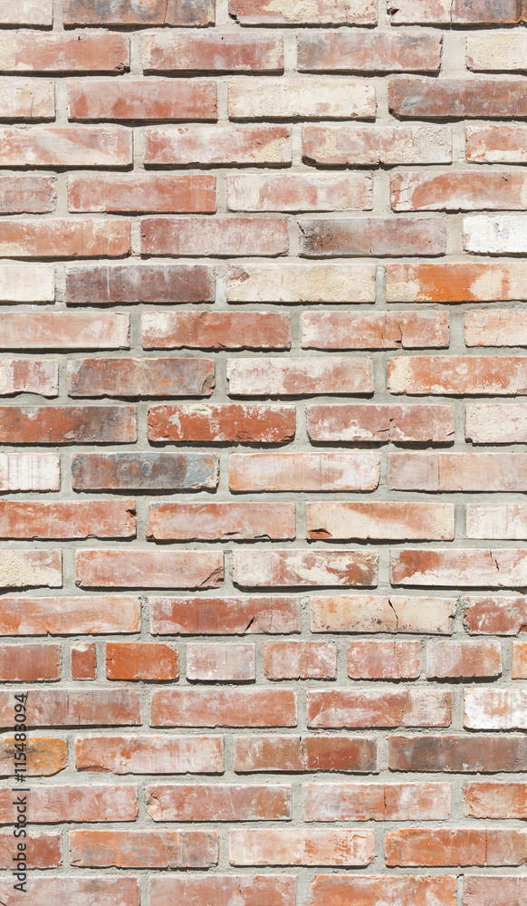 Background of brick wall in bright sunny day Background of brick wall in bright sunny day