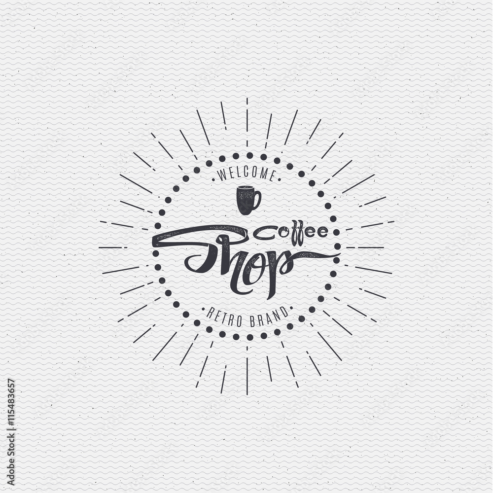 Coffee shop - badge, signboard can be used to design websites, clothes Coffee shop - badge, signboard can be used to design websites, clothes