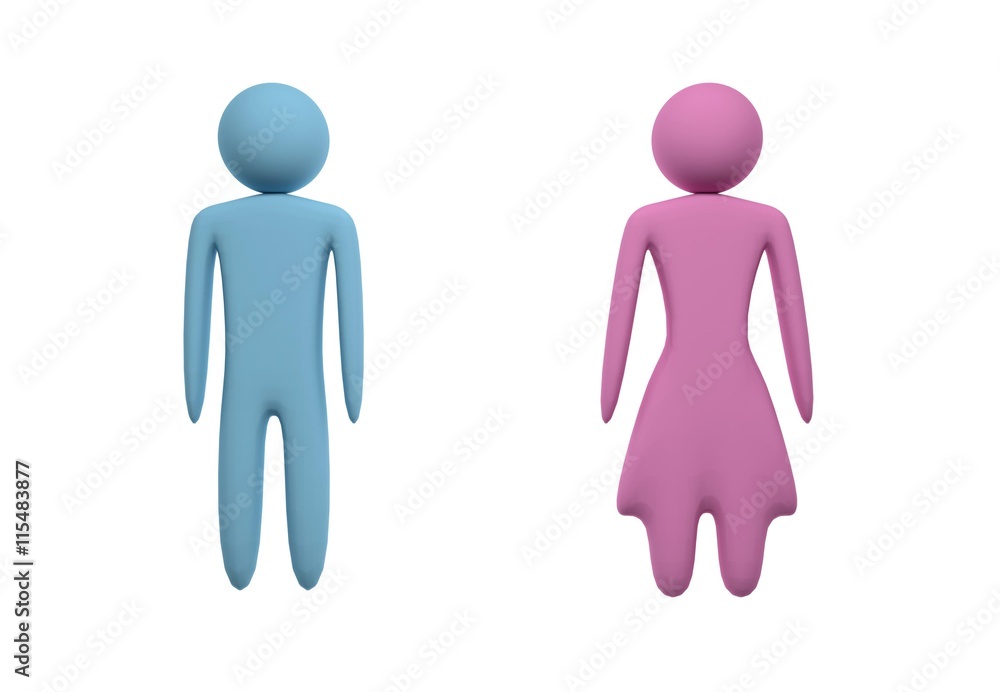 male and female figures male and female figures