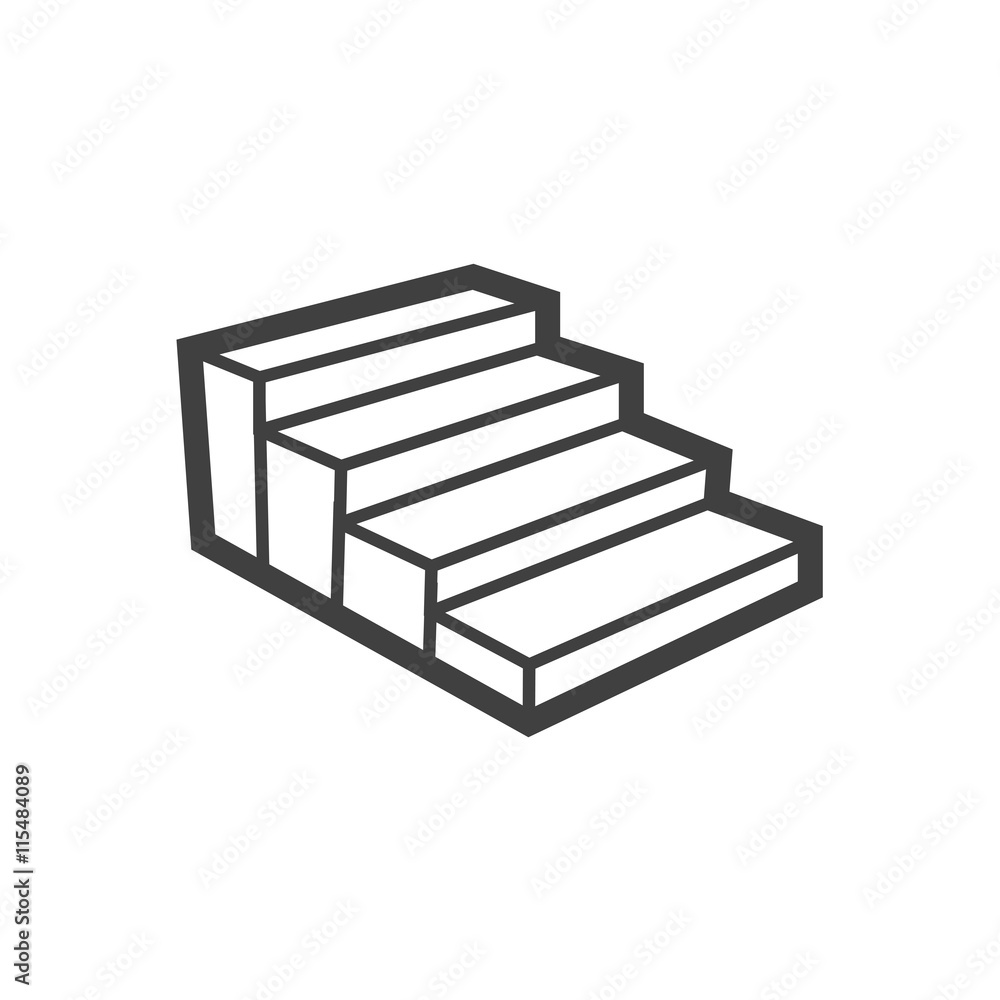 Staircase icon design Staircase icon design