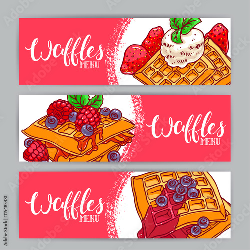 waffles with berries