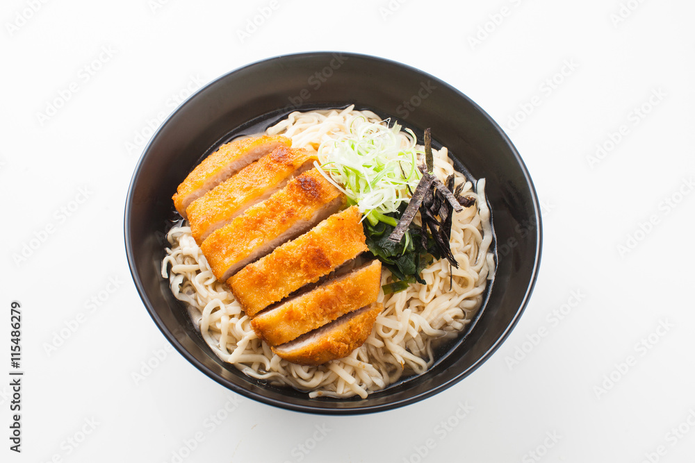 shot ramen isolated in studio on white background shot ramen isolated in studio on white background