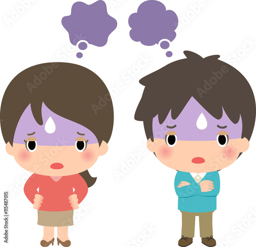 不信感を抱く若い男女