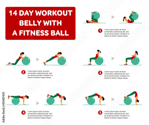 Aerobic icons. 14 day workout
