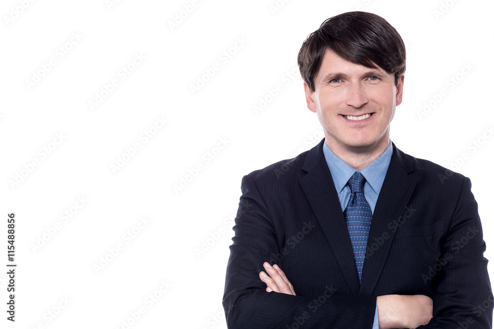 Portrait of a smiling handsome businessman Portrait of a smiling handsome businessman
