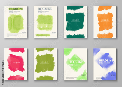 Abstract Background with watercolor element.