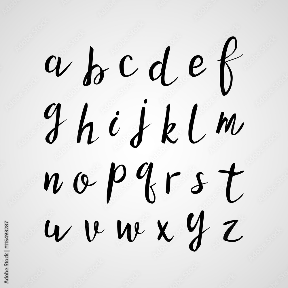 Hand drawn modern script, quote font Hand drawn modern script, quote font