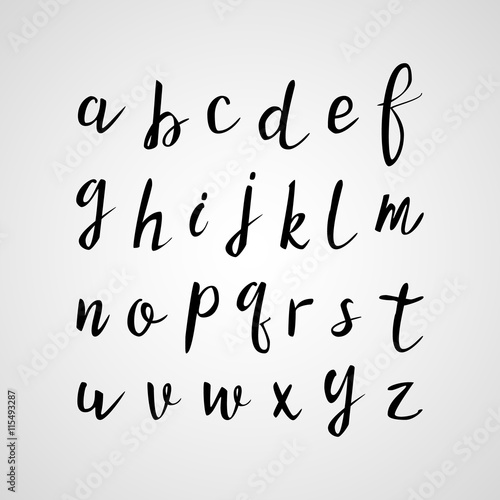 Hand drawn modern script  quote font