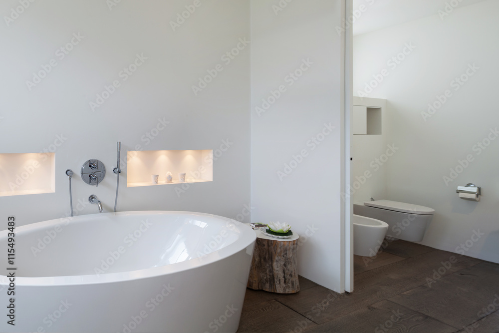 Interior, comfortable bathroom Interior, comfortable bathroom
