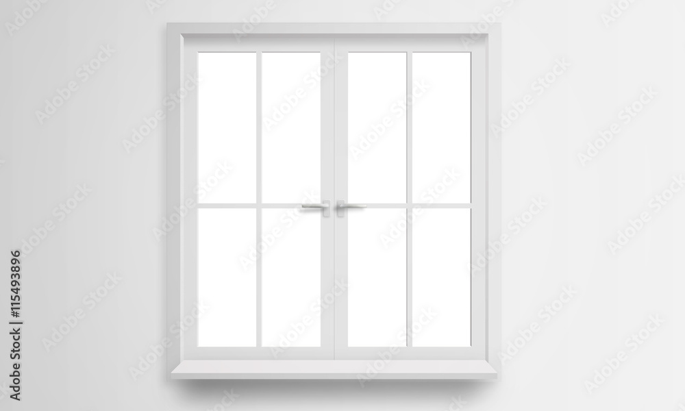 Modern window isolated Modern window isolated