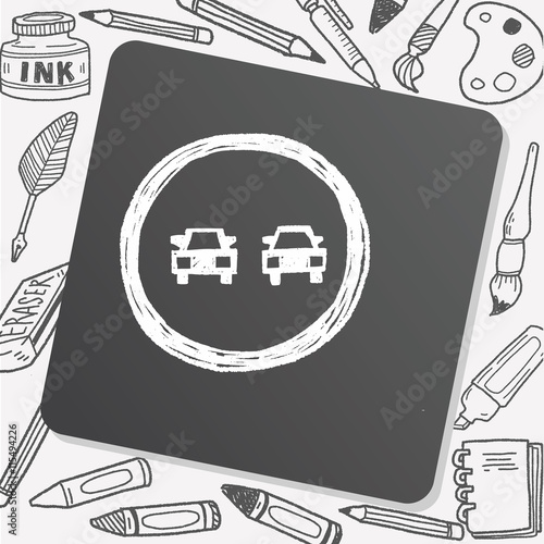 no overtaking doodle