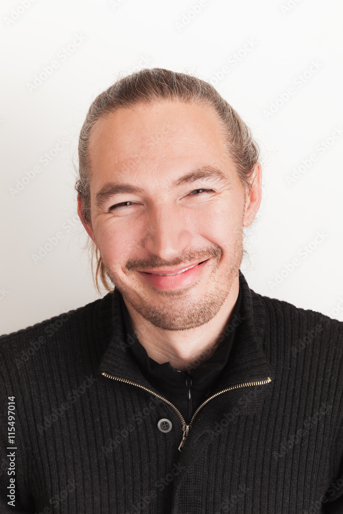 Portrait of smiling young adult Asian man Portrait of smiling young adult Asian man