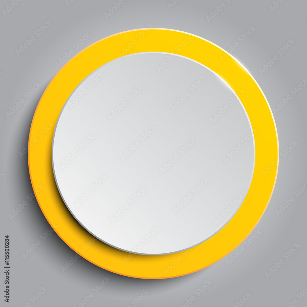 Orange circle empty banner on white background. Orange circle empty banner on white background.