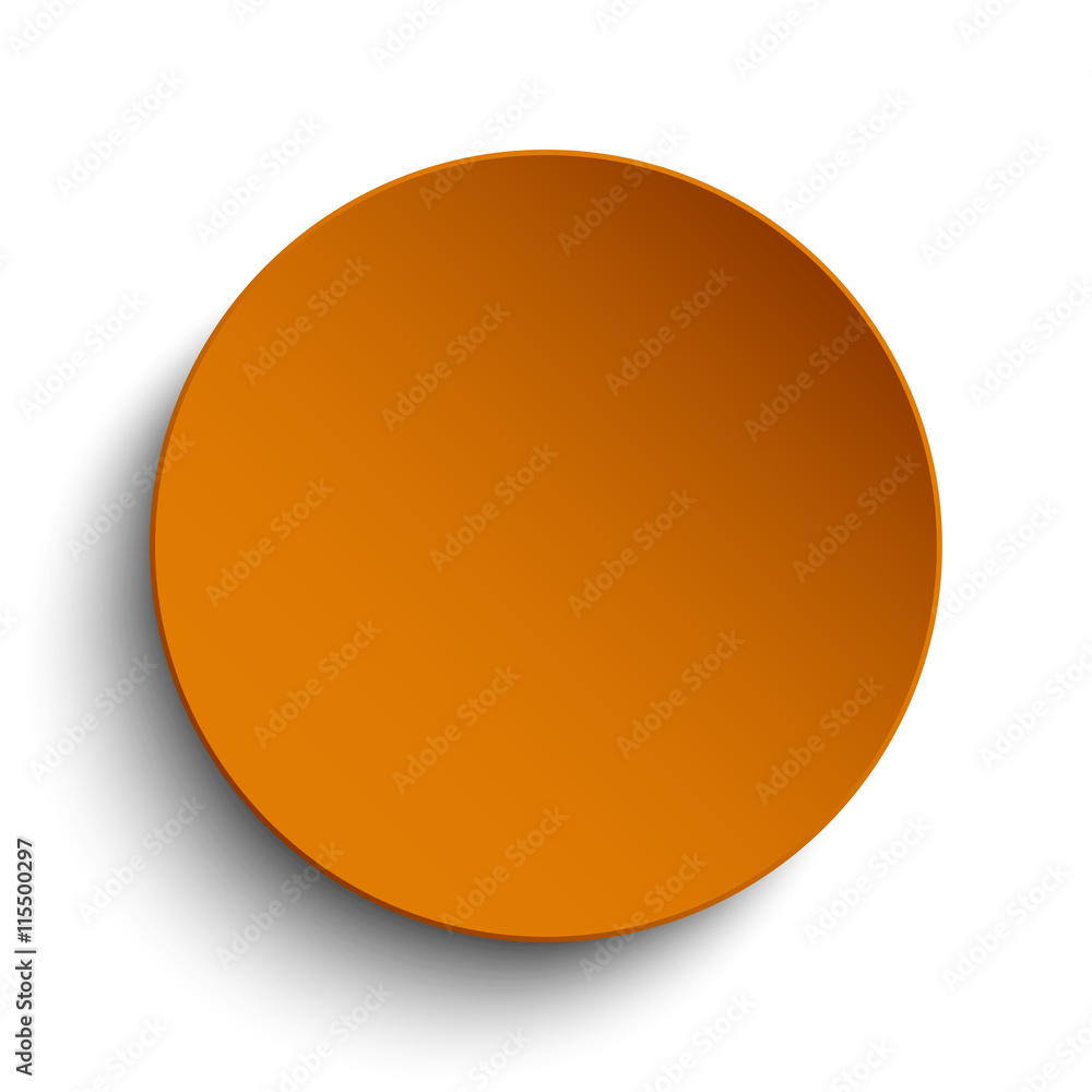Orange circle empty banner on white background. Orange circle empty banner on white background.