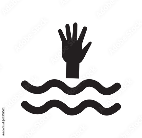 drowning icon