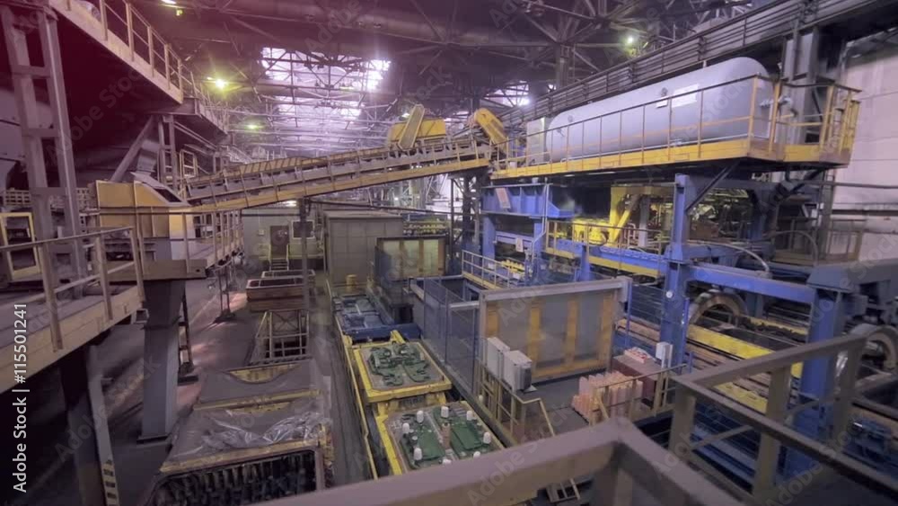 Modern plant at an heavy industrial factory. 1080p. Modern plant at an heavy industrial factory. 1080p.