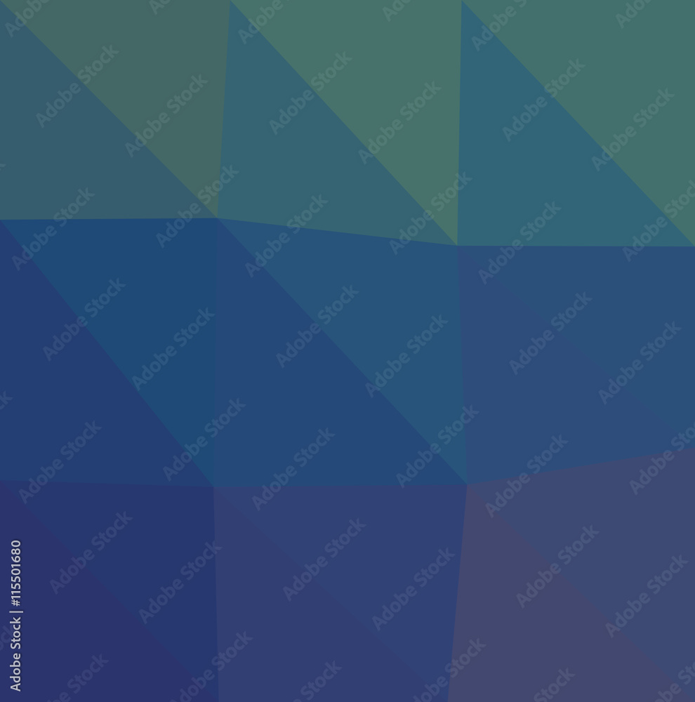 Fototapeta premium Multicolor blue triangels.