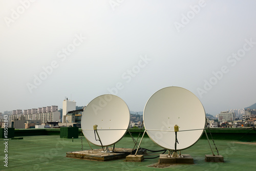 Satellite antenna on the roof.  2 EA   SEOUL  KOREA