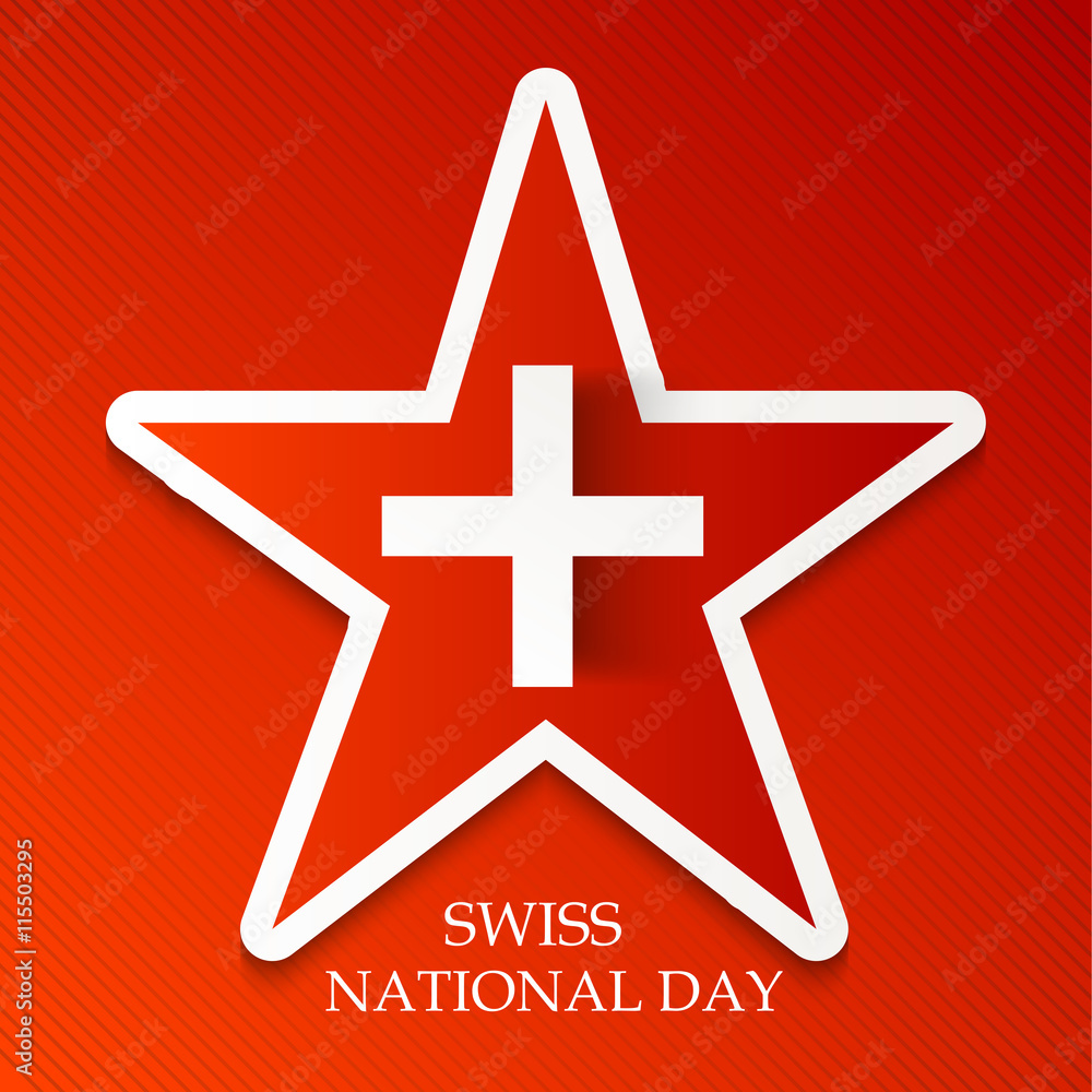 Fototapeta premium Swiss National Day.
