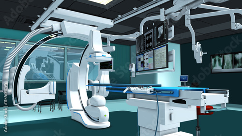 Moderner OP für Herzchirurgie.