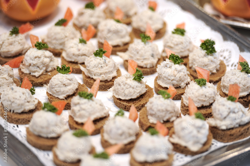 crab blinis crab blinis