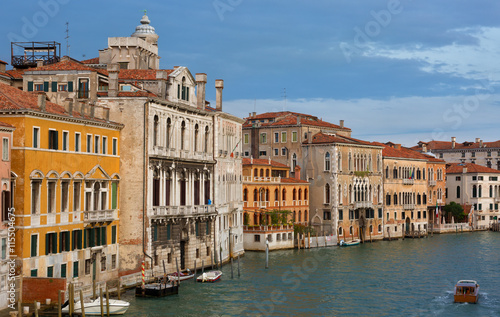 Gondolas and boats in the Grand Canal, Venice © Shchipkova Elena