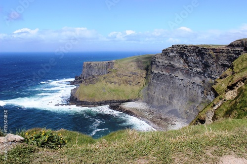 Cliffs of Moher, the windy sunny day