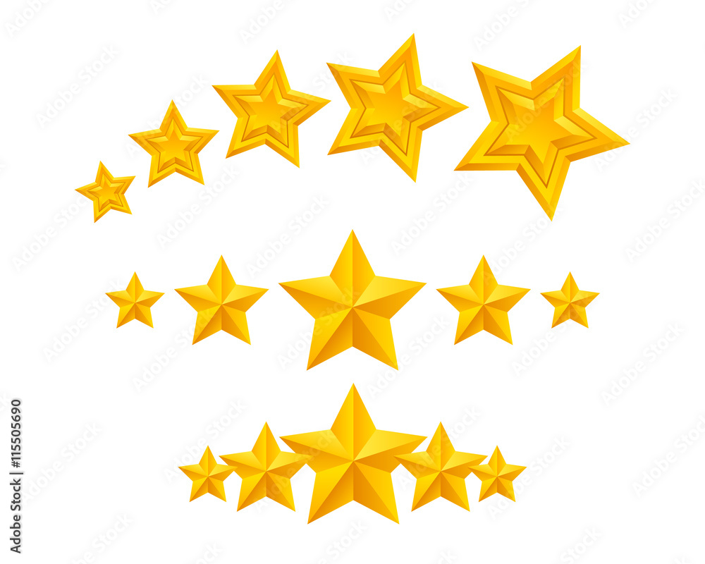 Stars icons set vector illustration. Assorted symbols. Stars icons set vector illustration. Assorted symbols.