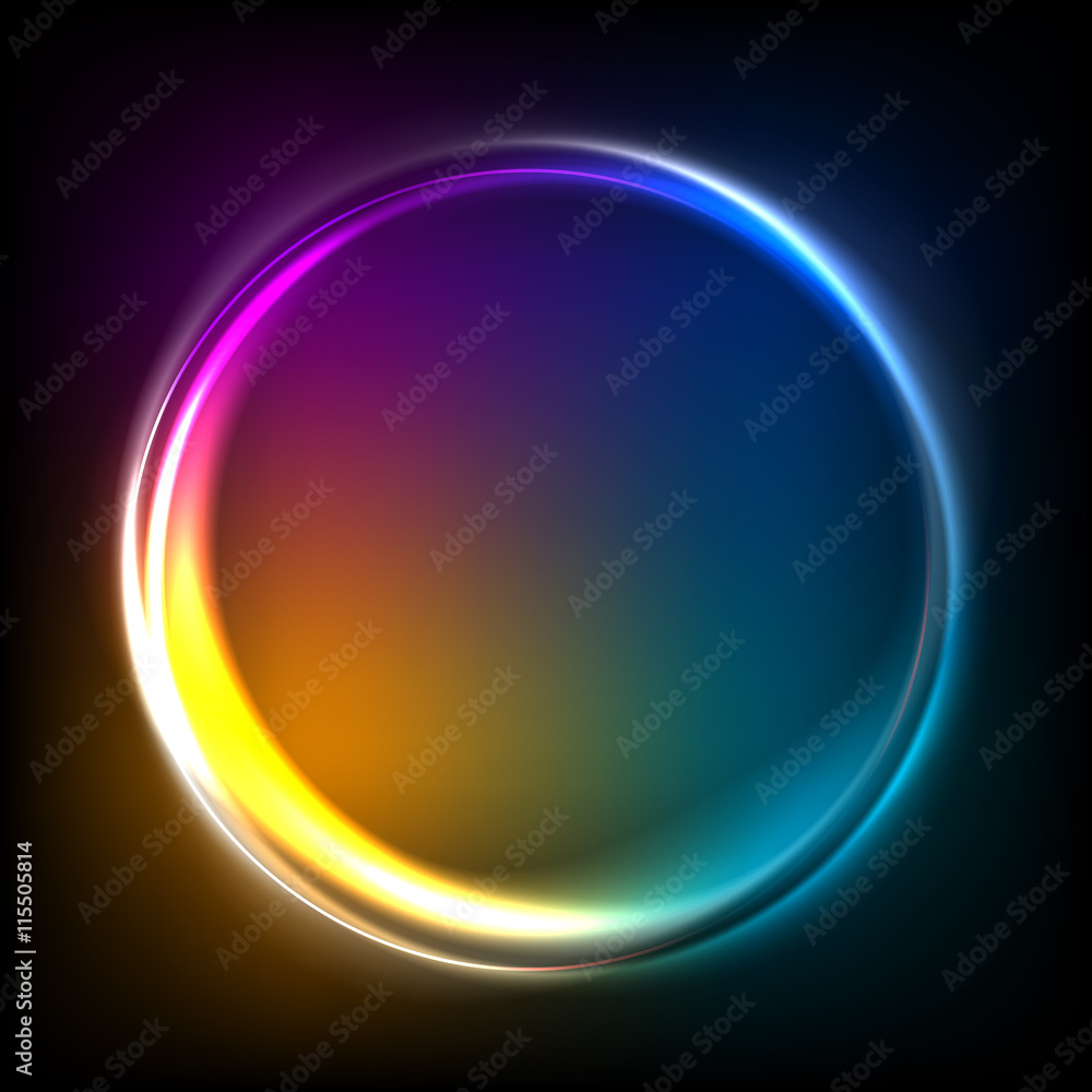 Colorful lights background abstract vector illustration.