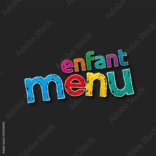 menu enfant