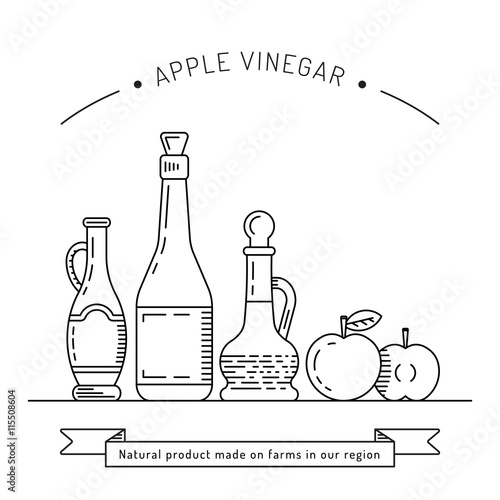 Apple vinegar sauce