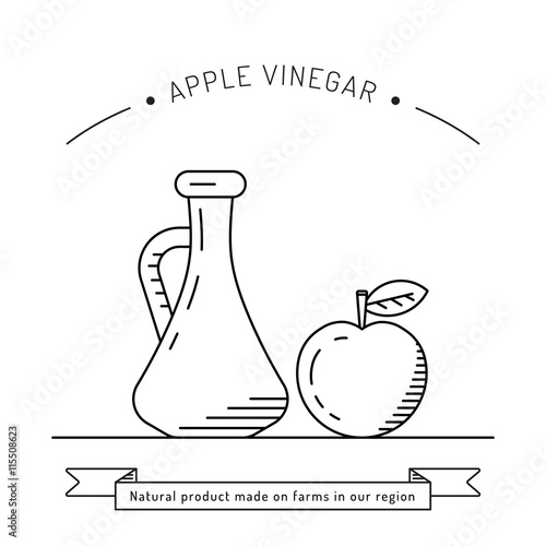 Apple vinegar sauce