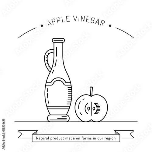 Apple vinegar sauce