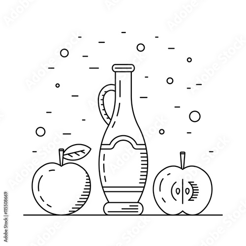 Apple vinegar sauce
