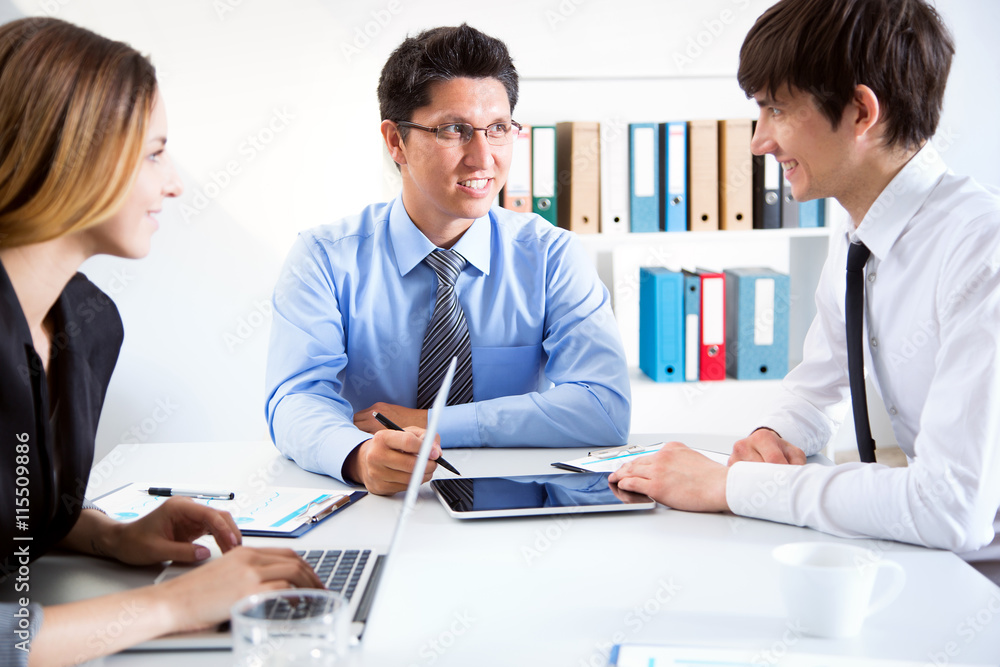 Business people working at modern office Business people working at modern office