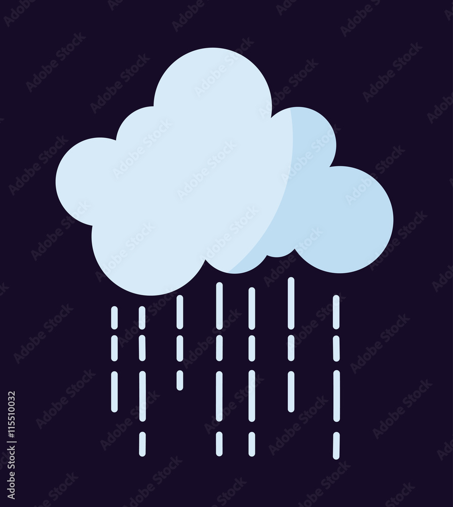Vector illustration of cool single weather rain cloud icon. Rain cloud with raindrops in dark sky. Rain weather sky climate storm symbol cloud. Cold season water nature forecast element. Vector illustration of cool single weather rain cloud icon. Rain cloud with raindrops in dark sky. Rain weather sky climate storm symbol cloud. Cold season water nature forecast element.