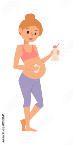 Meditating on maternity pregnant woman meditating while sitting yoga position fitness healthy lifestyle character vector. Pregnant yoga beautiful healthy lifestyle and fitness pregnant yoga.