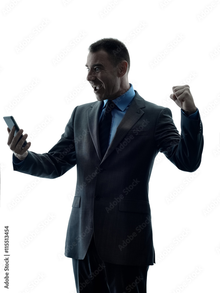 business man telephone silhouette isolated business man telephone silhouette isolated