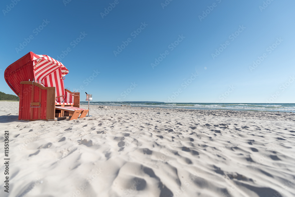 Strandurlaub, Strandkorb, Ostseebad Binz, Insel Rügen, Mecklenburg Vorpommern, Ostseeküste Strandurlaub, Strandkorb, Ostseebad Binz, Insel Rügen, Mecklenburg Vorpommern, Ostseeküste