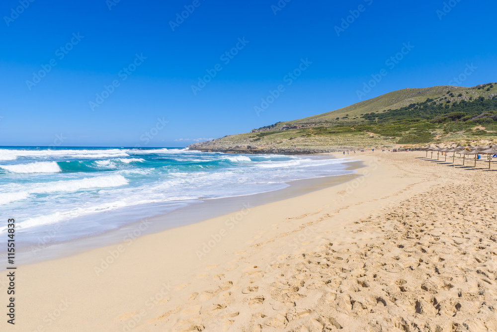 Cala Mesquida - beautiful beach of island Mallorca, Spain Cala Mesquida - beautiful beach of island Mallorca, Spain