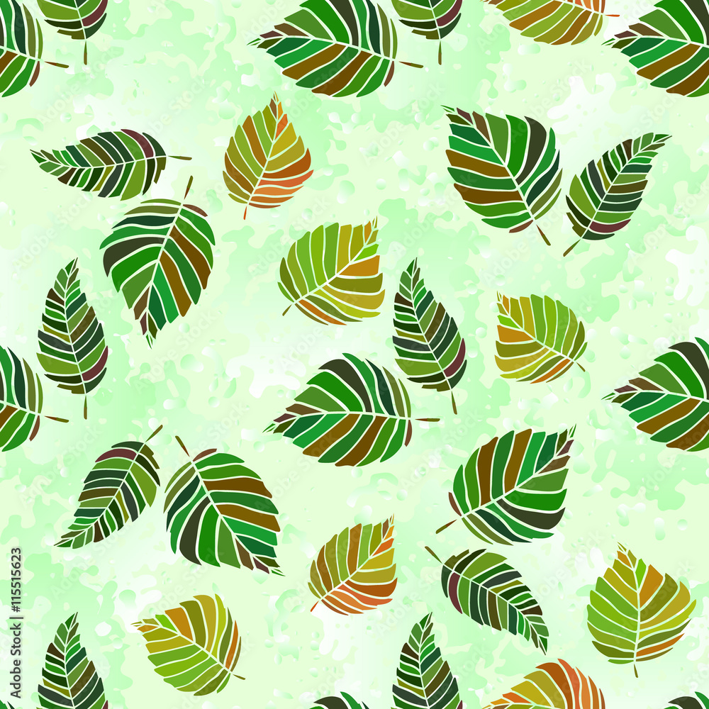 Seamless leaves background Seamless leaves background