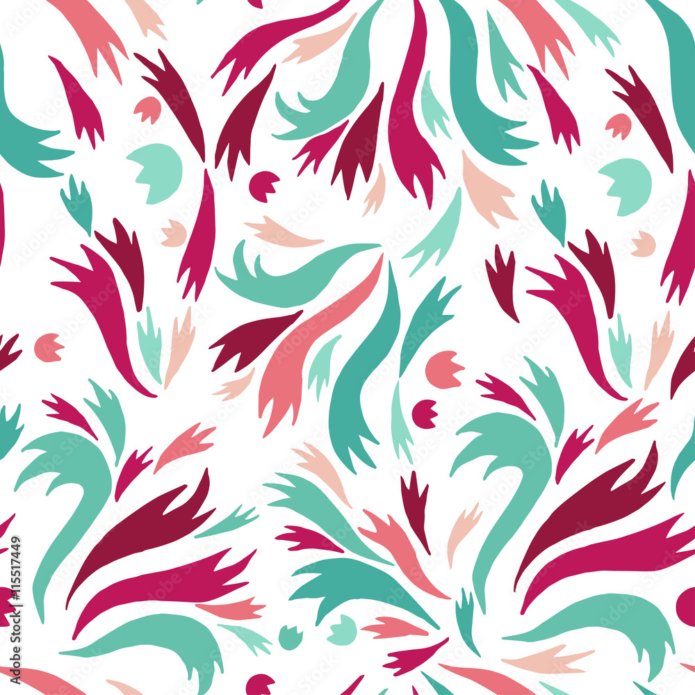 Fototapeta premium Colorful abstract seamless pattern. 