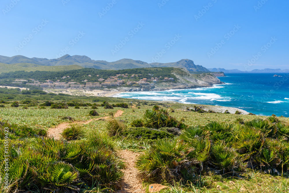 Cala Mesquida - beautiful coast of island Mallorca, Spain