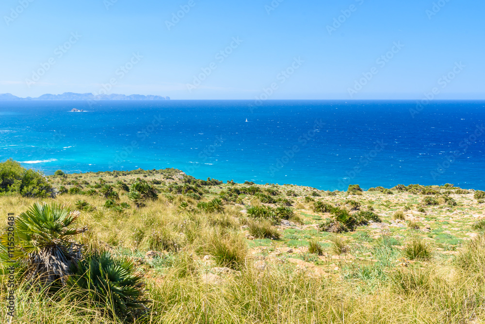 Cala Mesquida - beautiful coast of island Mallorca, Spain