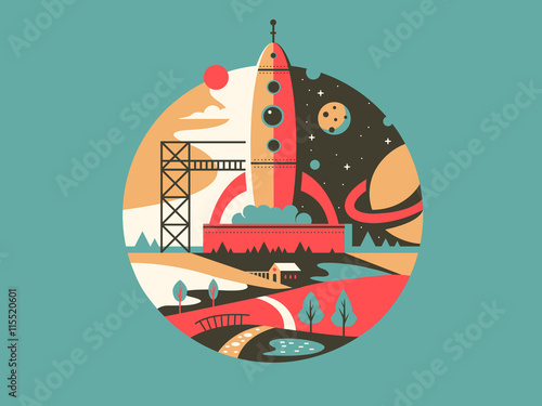 Rocket launch icon