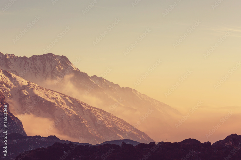 Obraz premium Kanchenjunga region