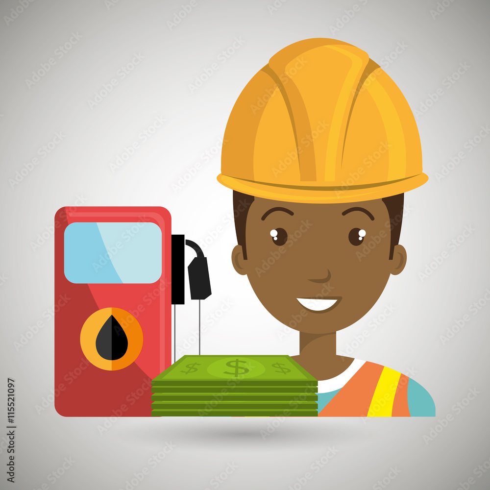 woman and oil isolated icon design, vector illustration  graphic 
