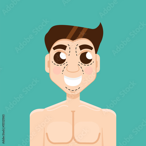 Plastic surgery man