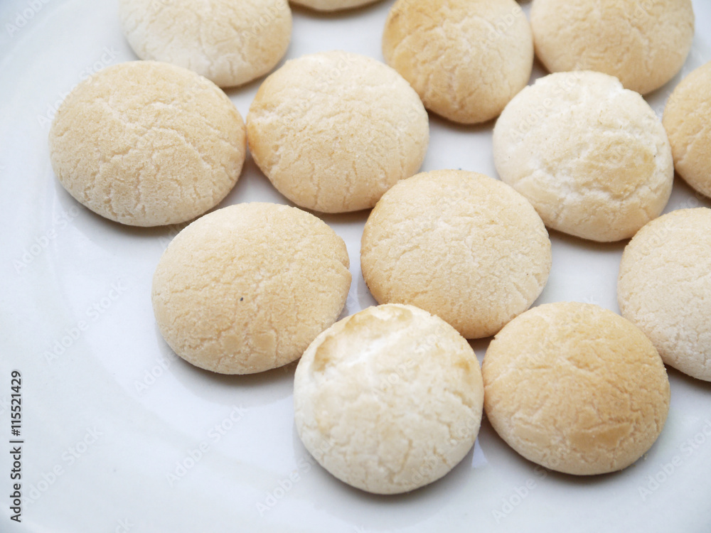 Thai dessert (khanom ping) ,thai sweetmeat made of flour Thai dessert (khanom ping) ,thai sweetmeat made of flour