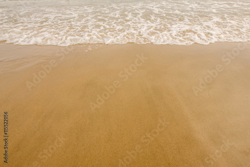 The waves beat on the beach  